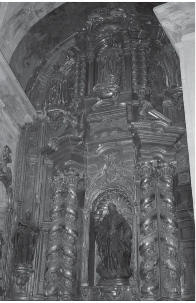 Fig. 1. J OSÉ B ERNARDO DE LA M EANA , Retablo de San Bartolomé, 1758-1762. Girola de la catedral de Oviedo.