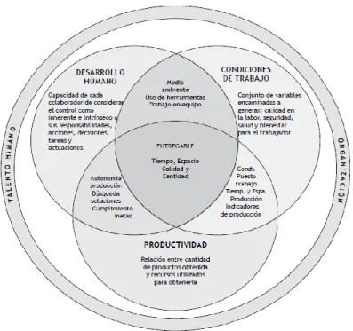 Figura 4. Modelo de gestión del recurso humano (Tamayo Salamanca, Del Río  Cortina y García Ríos, 2014) 