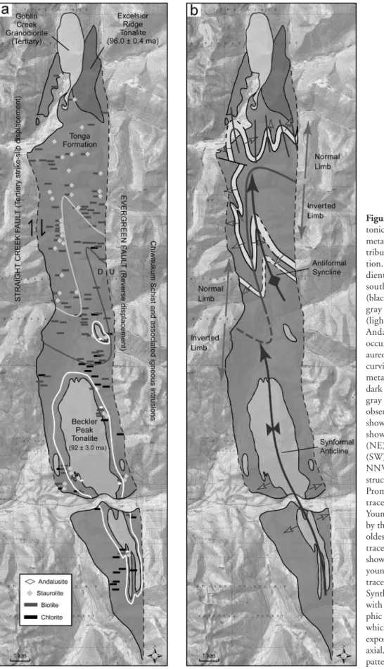Figure 2. (a) Map showing tec-