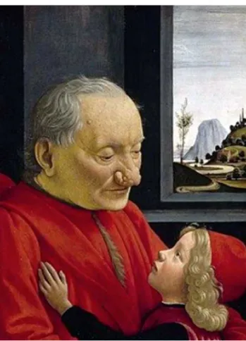 Figura  1   Anciano  con  su  nieto.  Domenico  Ghirlandaio,  1490. 