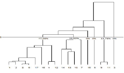 Figura 3. Dendograma de clusters de docentes 