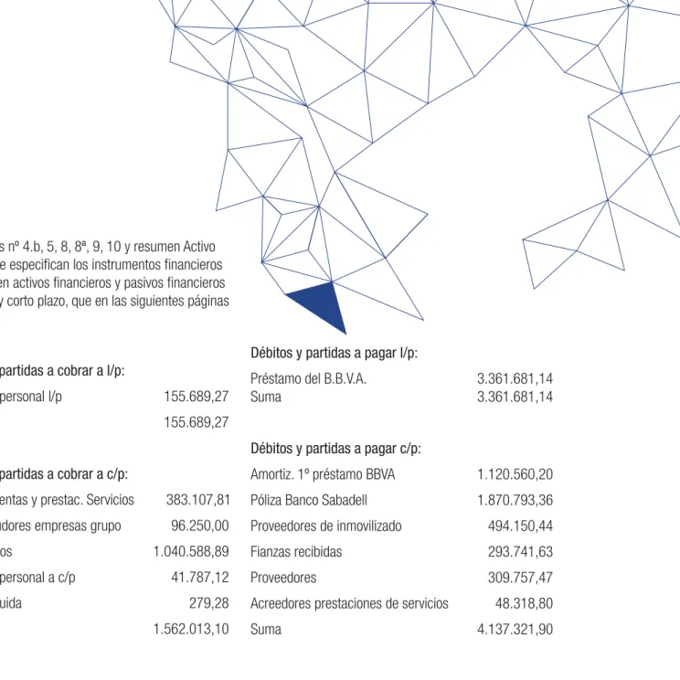 CUADRO 10: INSTRUMENTOS FINANCIEROS 2015