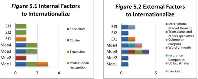 Figure  5.1  presented  four  major  internal  drivers;  professionals‟  recognition  internationally, a strong desire to expand operations given the local and international market  demand, a diverse services portfolio,  and the will to  be part of a MSO C