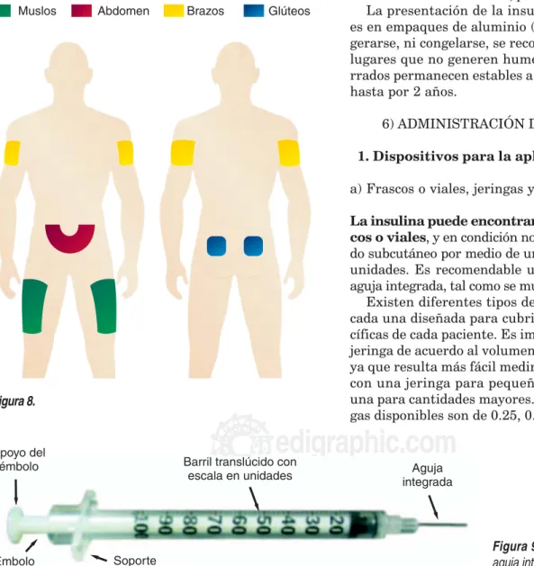 Figura 9. Partes de una jeringa con