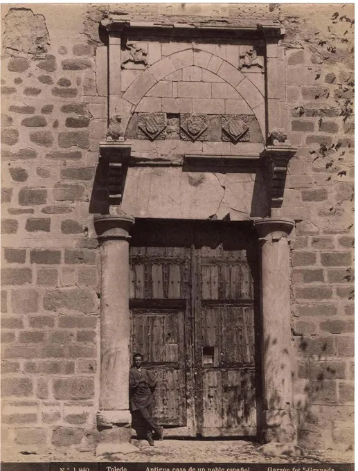 Ilustración 5. Portada del Palacio de Fuensalida en Toledo   en los años treinta del siglo xx.