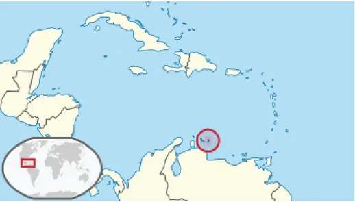 Gráfico 1. Localización Bonaire. Fuente:Wikipedia Commons 