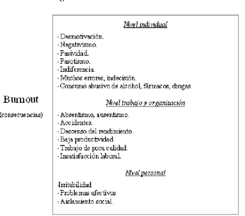 Figura 2.-Consecuencias del burnout 
