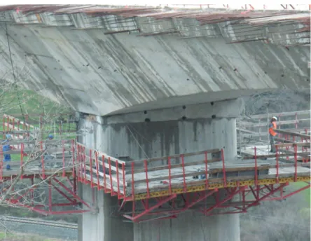 Fig. 6. Corte del empotramiento entre tablero y pila.