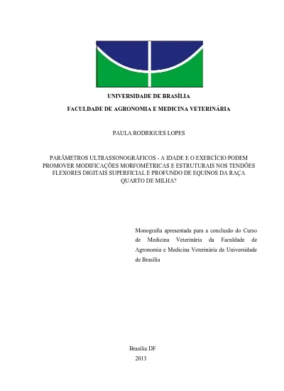 Parâmetros ultrassonográficos a idade e o exercício podem promover modificações morfométricas