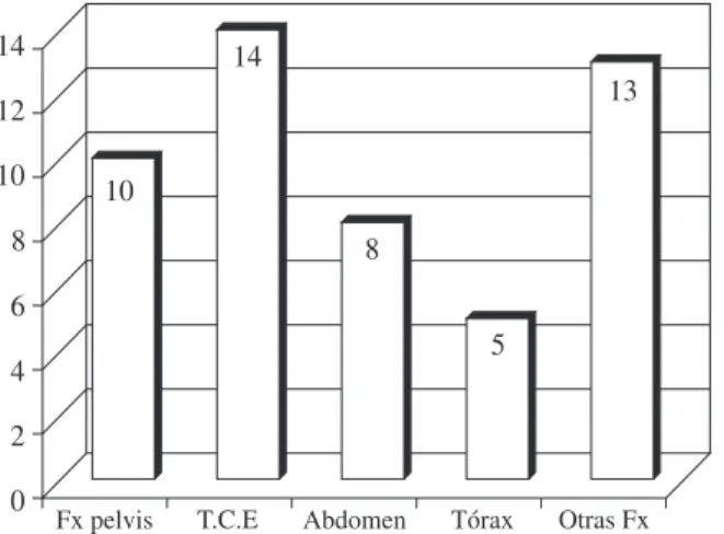 Figura 3. Lesiones asociadas.