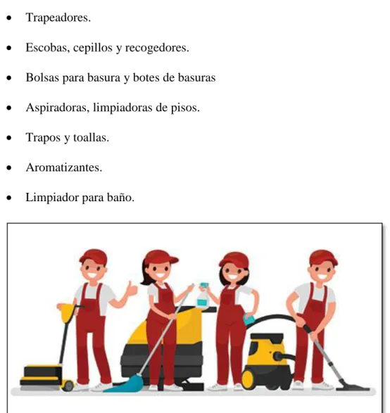 Figura 11: Utensilios de limpieza