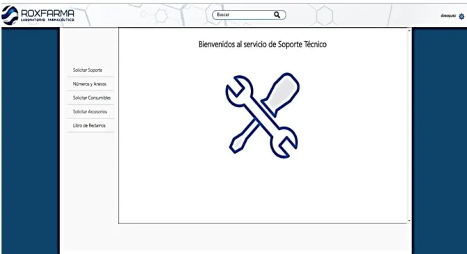 Figura 43. Interfaz de la Página Principal de la Aplicación Web.  