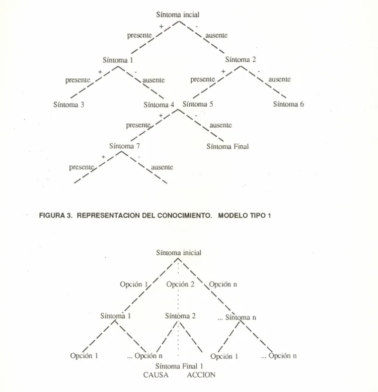 FIGURA 3. REPRESENTACION DEL CONOCIMIENTO. MODELO TIPO 1