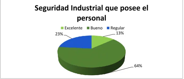 Gráfico 22. Nivel de seguridad que posee el personal 