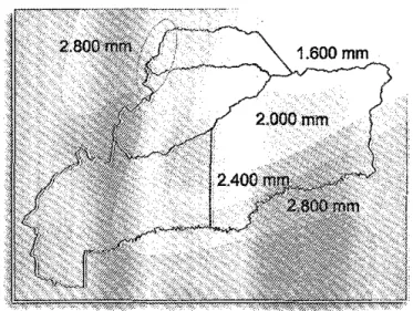 Figura  1.6. lsoyetas de precipitación anual en la Orlnoqula colombiana. 