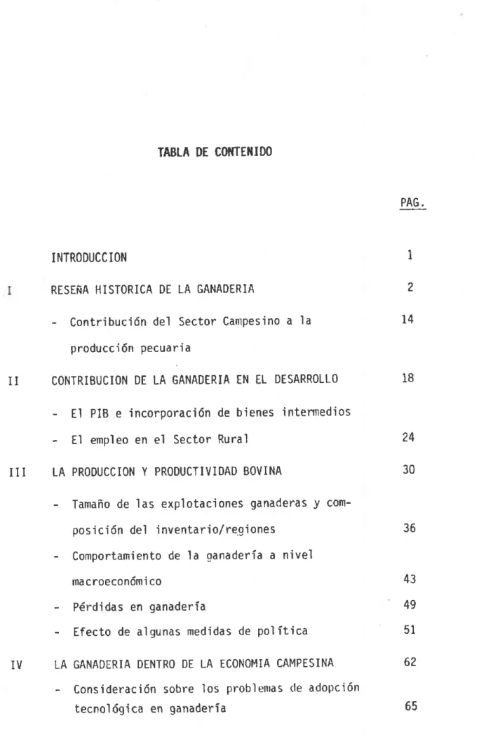TABLA  DE COT{TEIIIDO