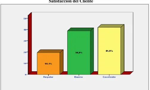 Gráfico N° 09  Satisfacción del Cliente 