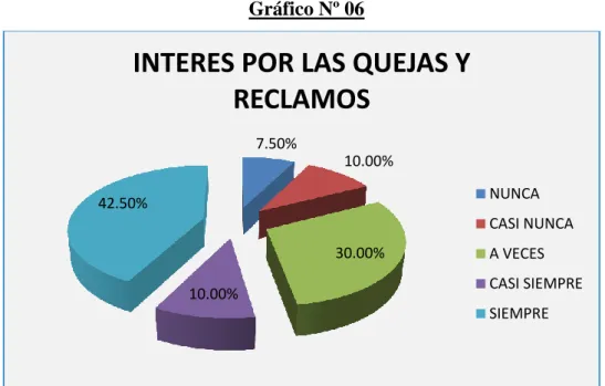Gráfico Nº 06 