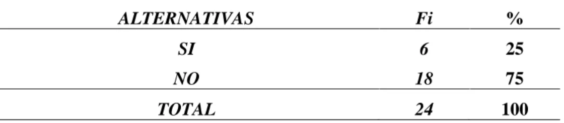 TABLA N° 09: PROGRAMA PREVENTIVO 