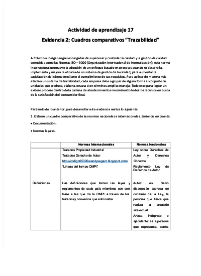 Evidencia 2 Cuadros Comparativos Trazabilidad