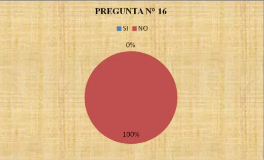 Gráfico 16.IV.- Resultado de la pregunta N° 16 
