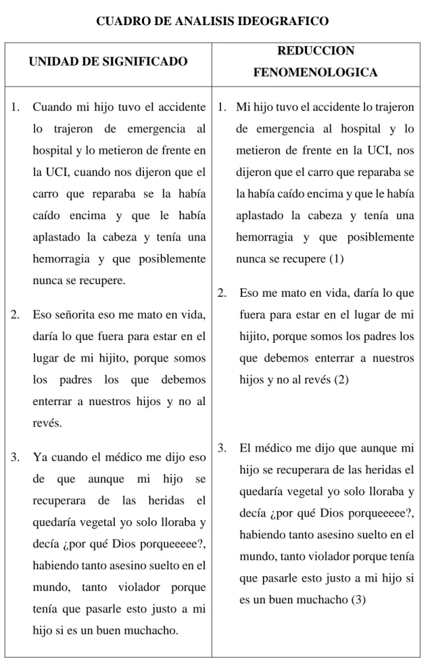 CUADRO DE ANALISIS IDEOGRAFICO 