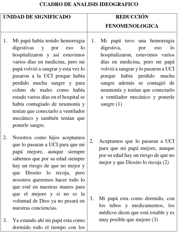 CUADRO DE ANALISIS IDEOGRAFICO 