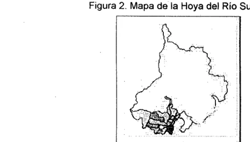Figura 2. Mapa de la Hoya del Río Suárez