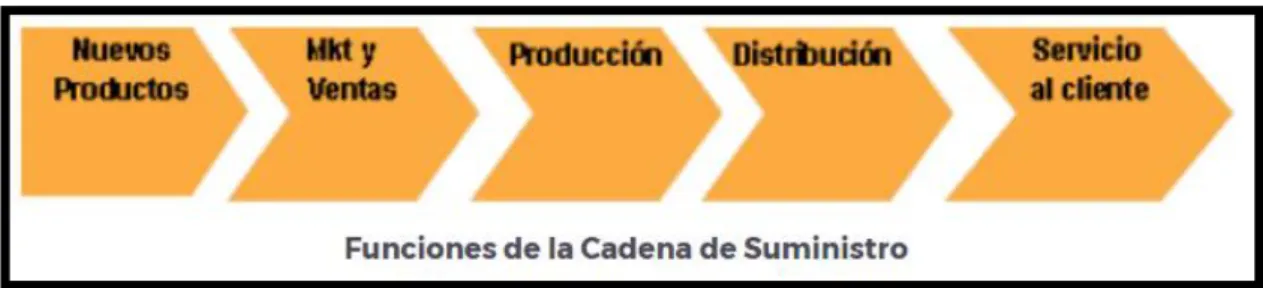 Figura 14: Funciones de la cadena de suministro 