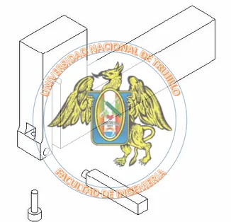 Fig. N° 2.3. Vista isométrica del dinamómetro para medición de la fuerza de corte en  torneado