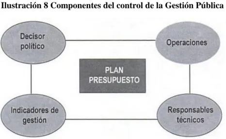 Ilustración 8 Componentes del control de la Gestión Pública 