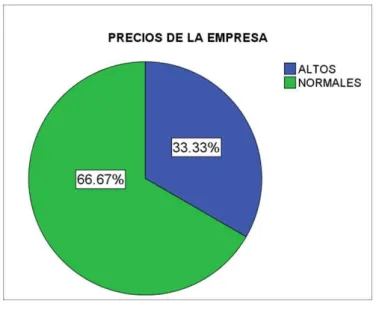 Gráfico 13: Precios de la Empresa 
