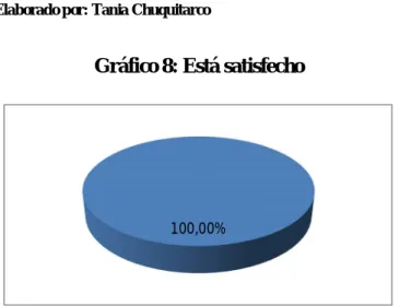 Gráfico 8: Está satisfecho  