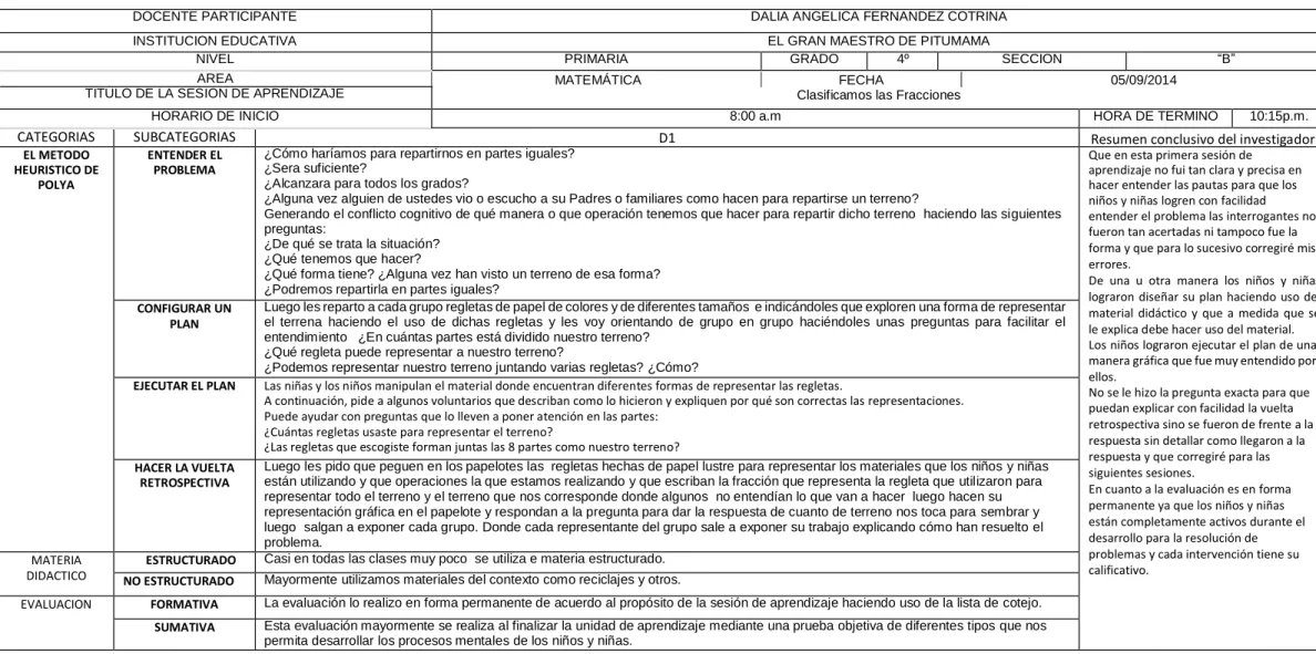 CUADRO DE ANALISIS Nº 01 
