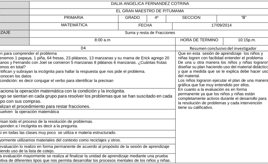 CUADRO DE ANALISIS Nº 04 