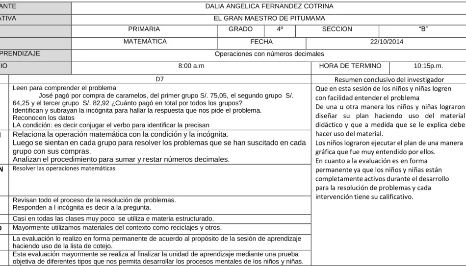 CUADRO DE ANALISIS Nº 07 