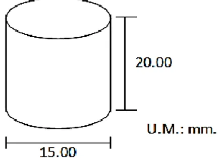 Figura 2.3. Probetas para el ensayo de dureza según norma ASTM E-140 y  análisis metalográfico