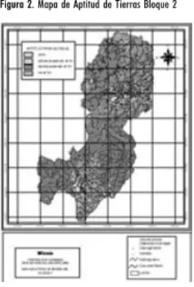 Figura 2. Mapa de Aptitud de Tierras Bloque 2