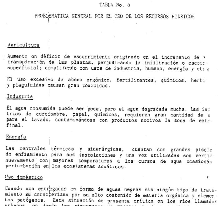 TABLA No. 6