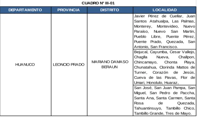 CUADRO N° III-01