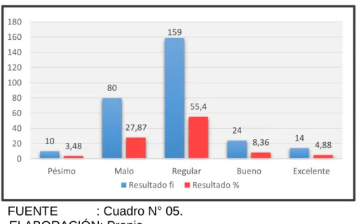 GRÁFICO Nº 05 