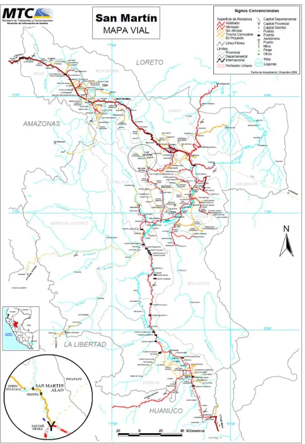 Figura  1.  Mapa  de  ubicación  del  Distrito  de    San  Martín  Alao,  Región  San  Martín, Perú