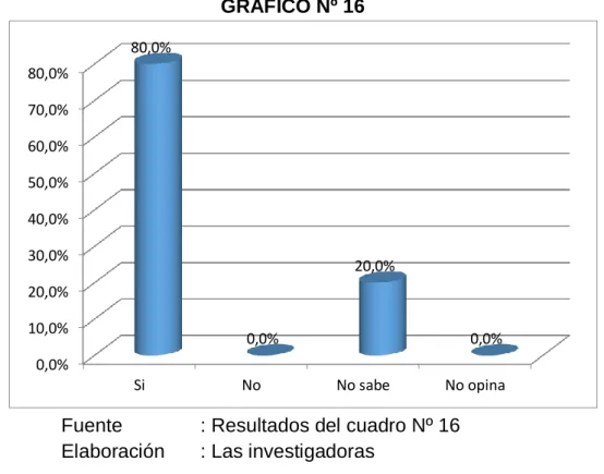 GRÁFICO Nº 16 