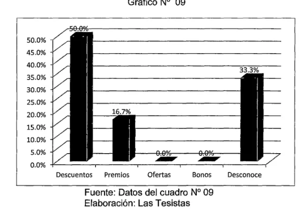 Gráfico N°  09 