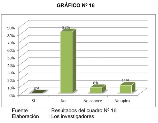 GRÁFICO Nº 16 