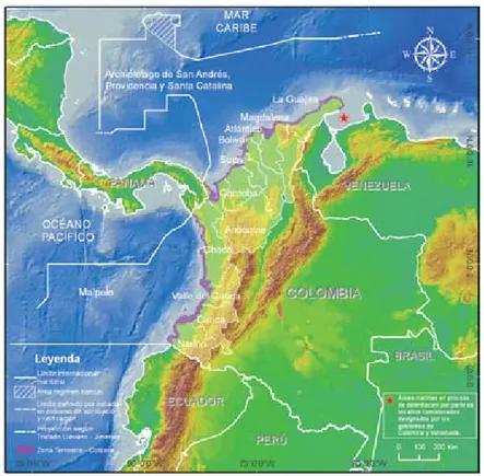 Tabla 1-2. Algunas cifras importantes de las costas colombianas. Fuente: Censo DANE año 2005