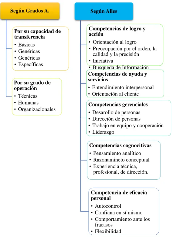 Figura 2 Clasificación de competencias