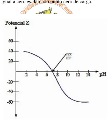 Figura 1: Potencial zeta v/s pH. 