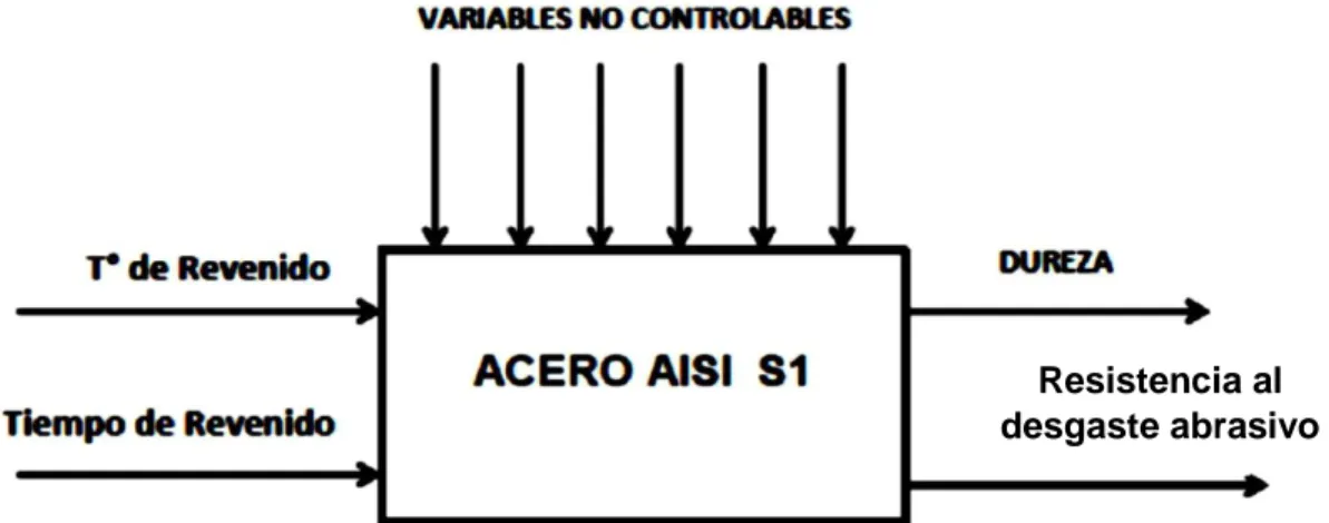 Fig. III.2. Relación de variables del experimento 