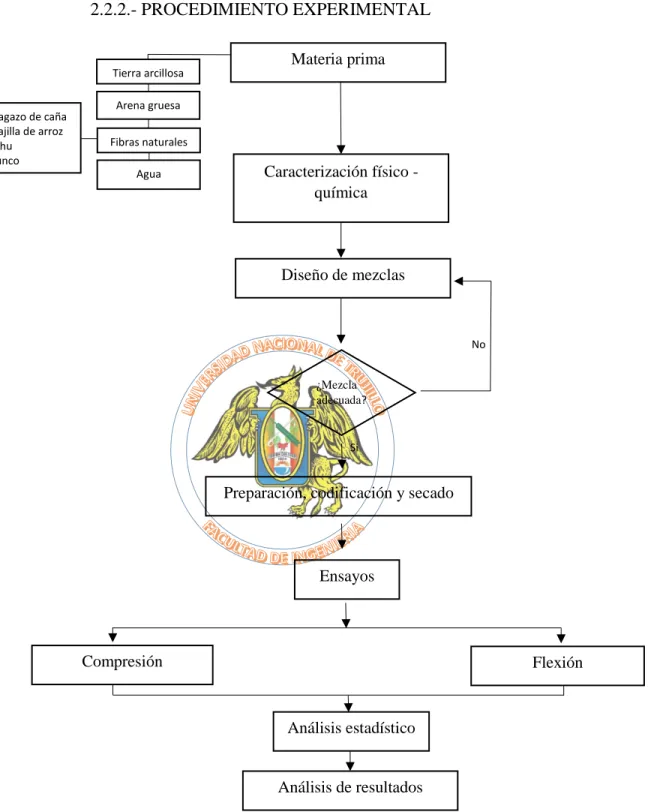 Figura 18: Diagrama de bloques del procedimiento experimental 